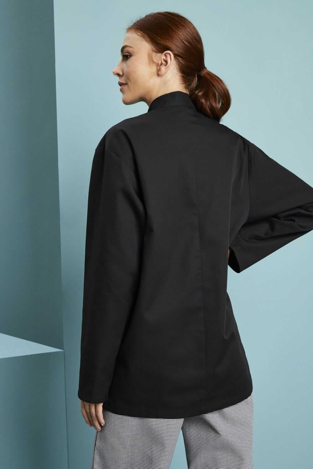 Unisex valge kokajakk trukkidega, pikkade varrukatega - Image 8