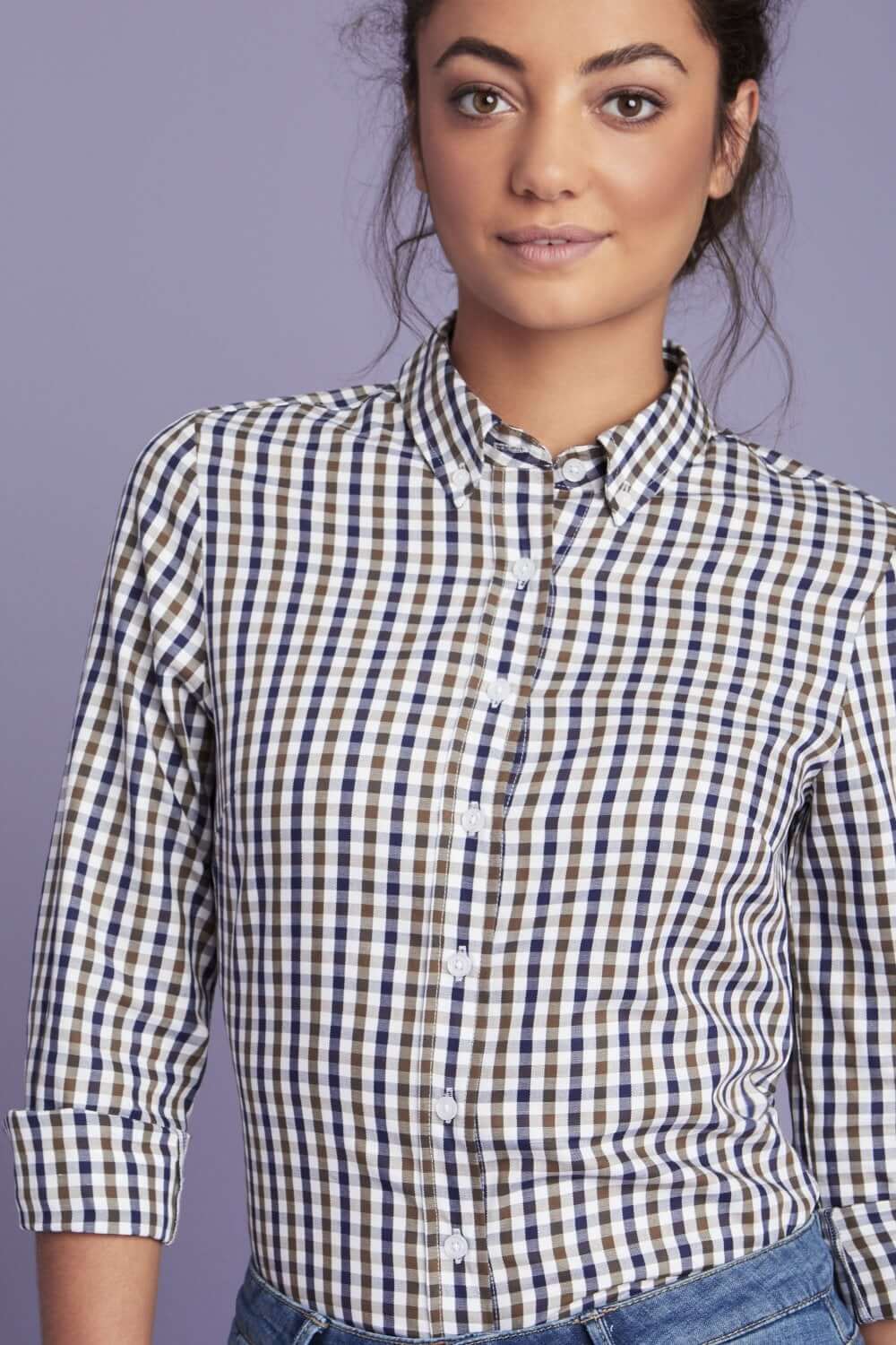 Suurte ruutudega pluus naistele - Image 3