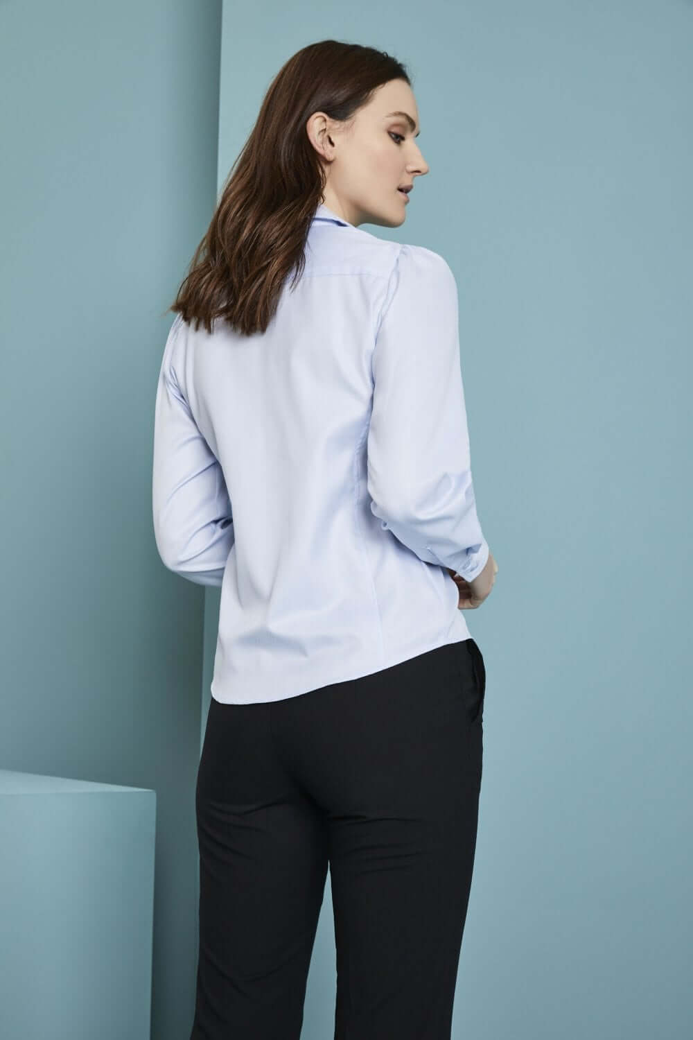 Prestige Herringbone 100% puuvillane pluus naistele - Image 3