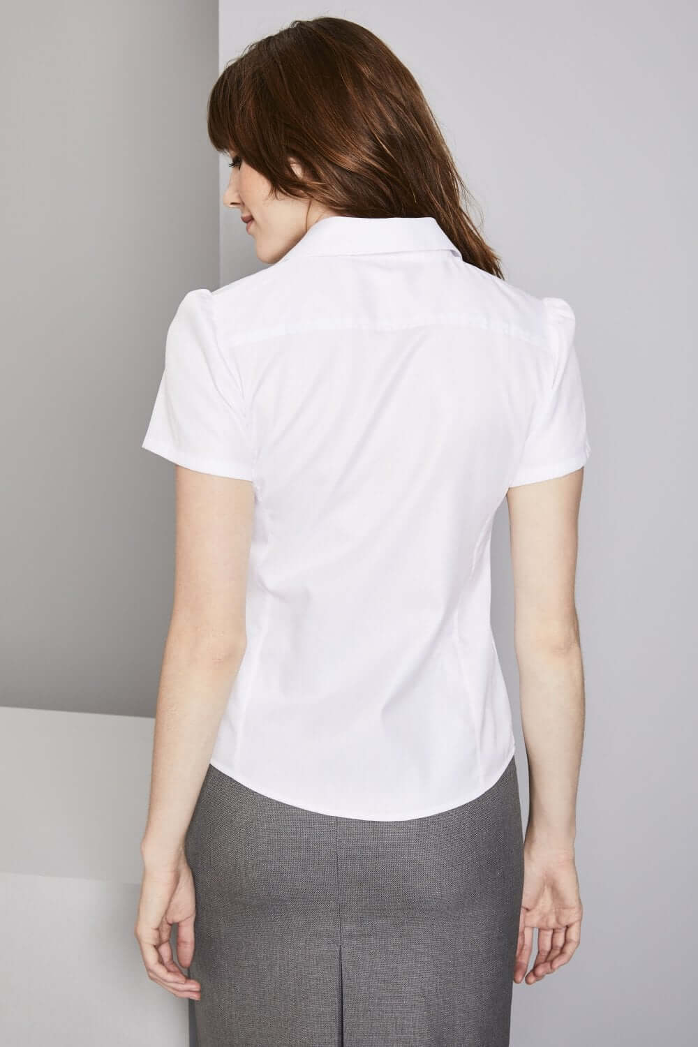 Prestige Herringbone 100% puuvillane lühikeste varrukatega pluus naistele - Image 5