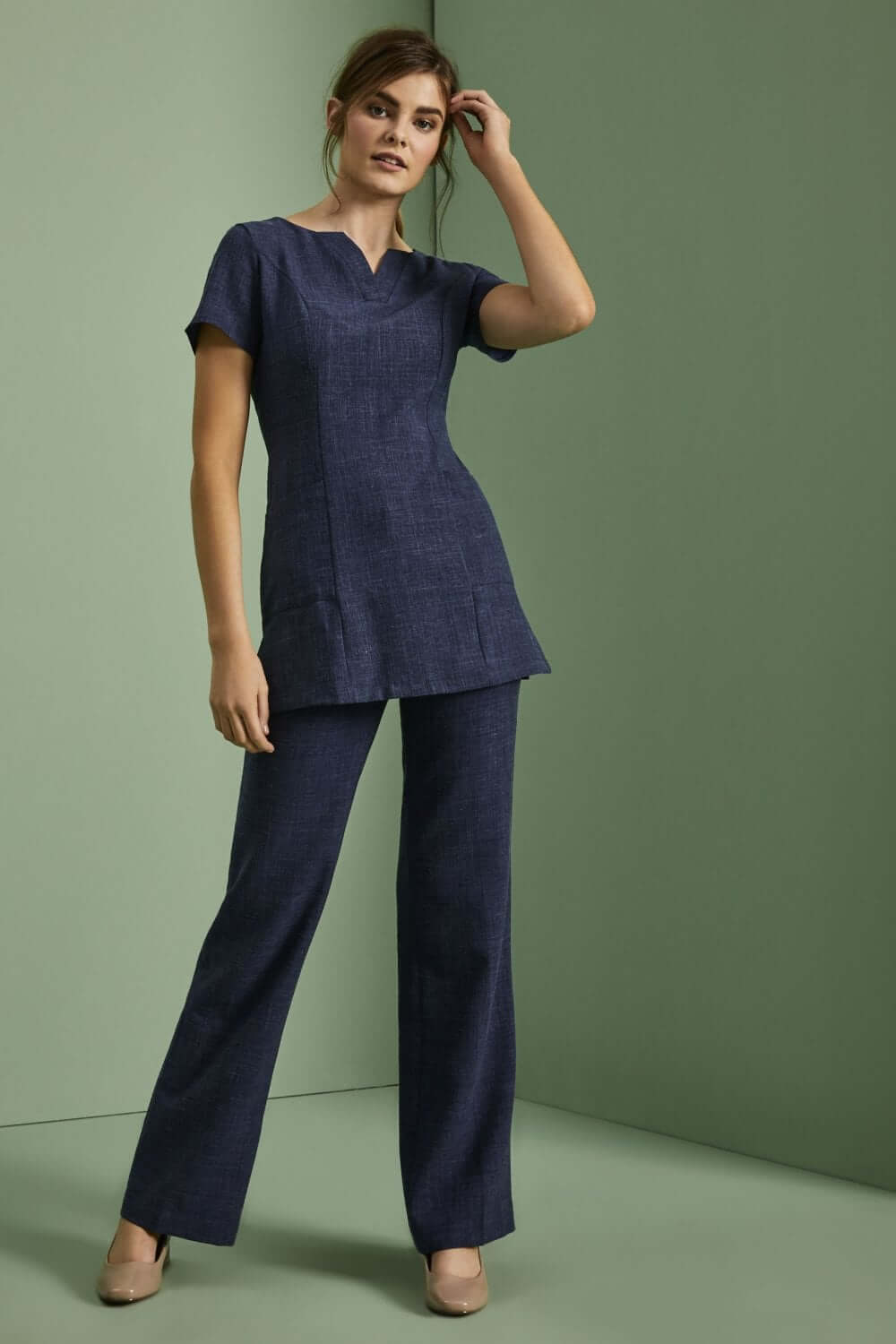 Linane V-kaelusega tuunika naistele - Image 10