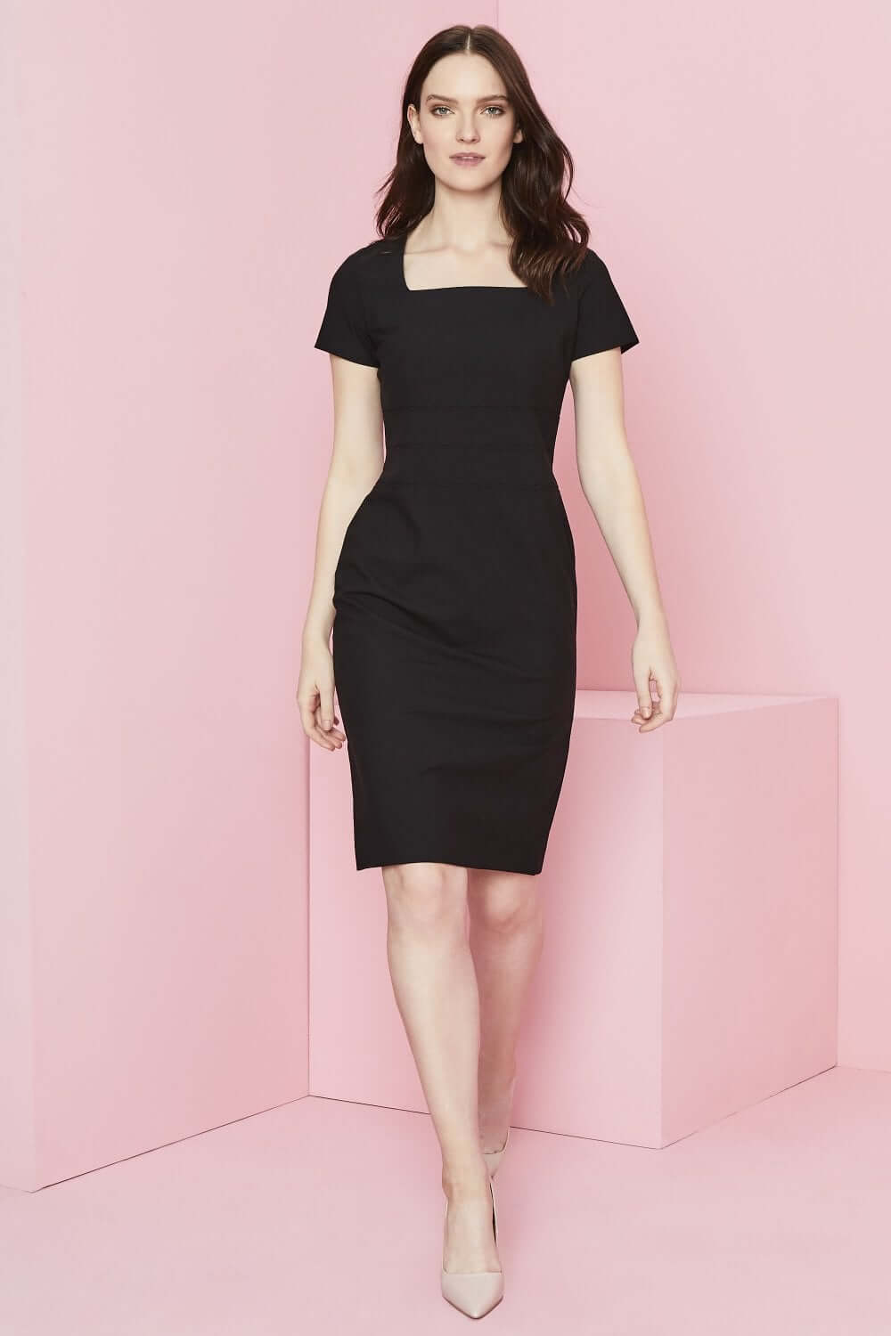 Qualitas sirge-kaelusega kleit - Image 3