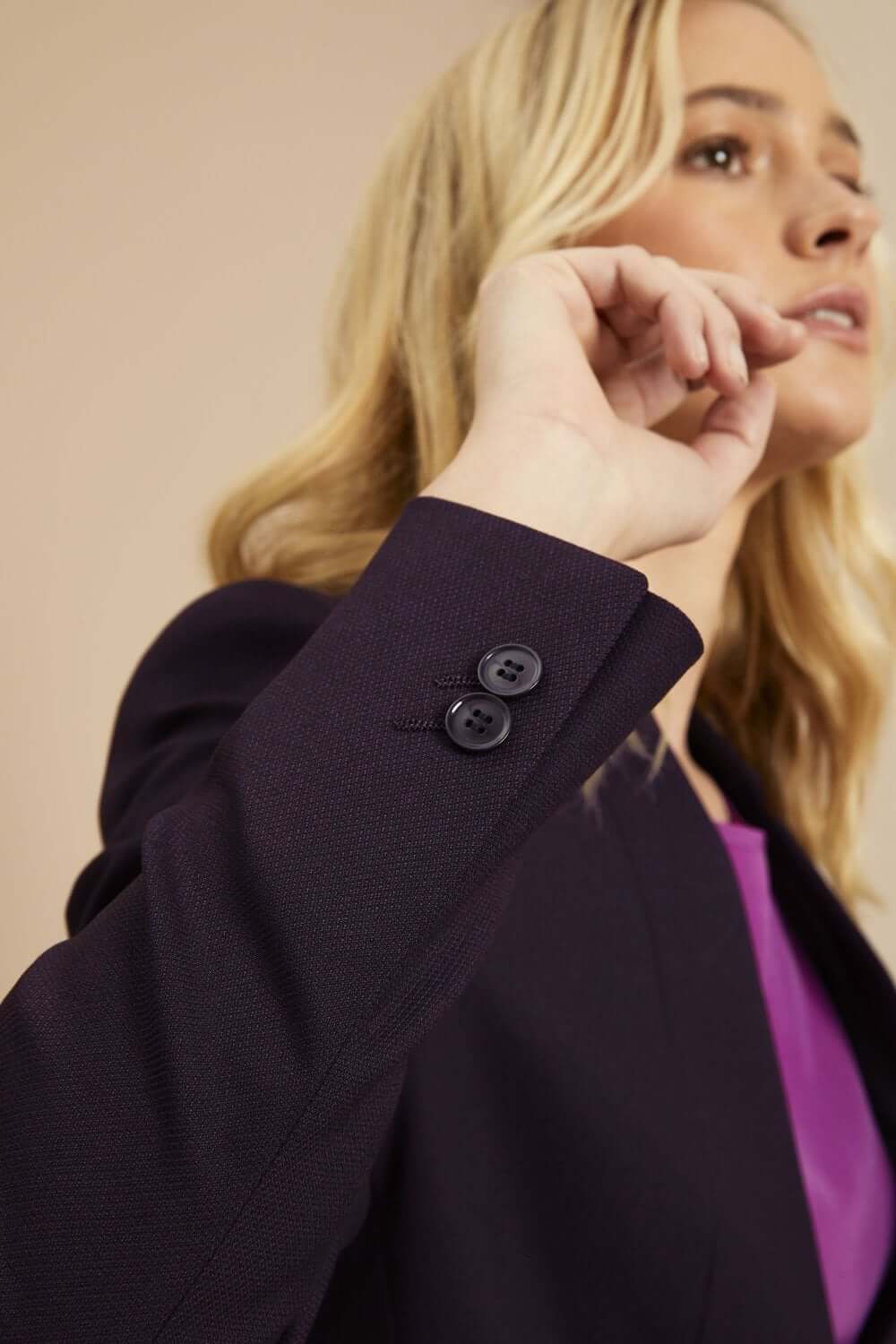 Contemporary ühe nööbiga jakk naistele - Image 5