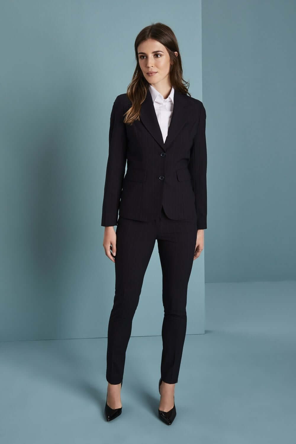 Qualitas triibuline kahe nööbiga jakk naistele - Image 4