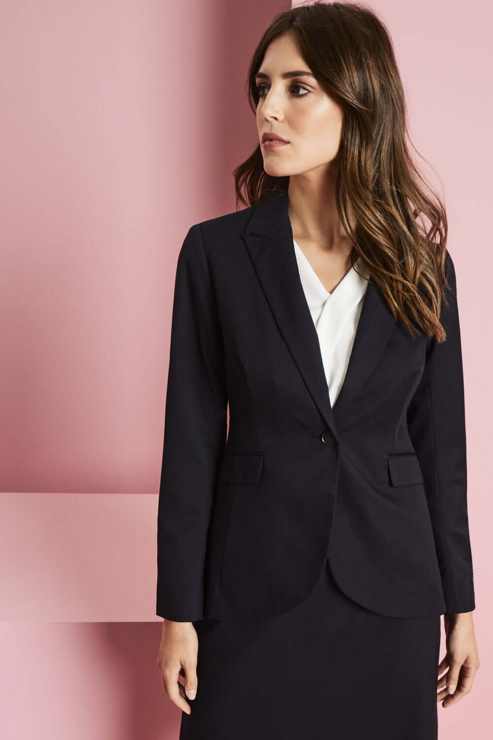 Alderley ühe nööbiga jakk naistele