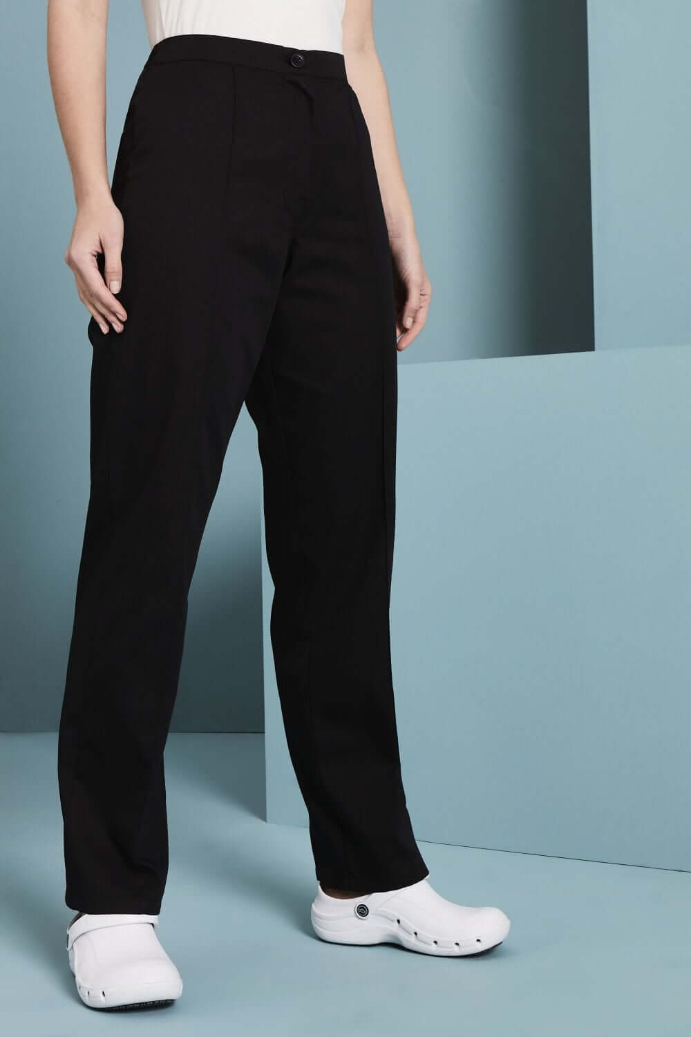 Ladies Flat Front Trousers