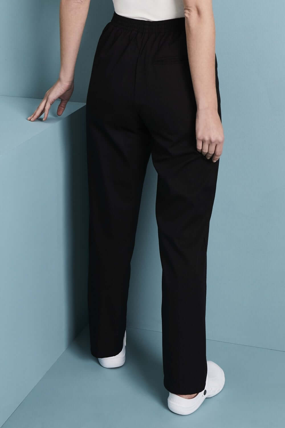 Ladies Flat Front Trousers - Image 2