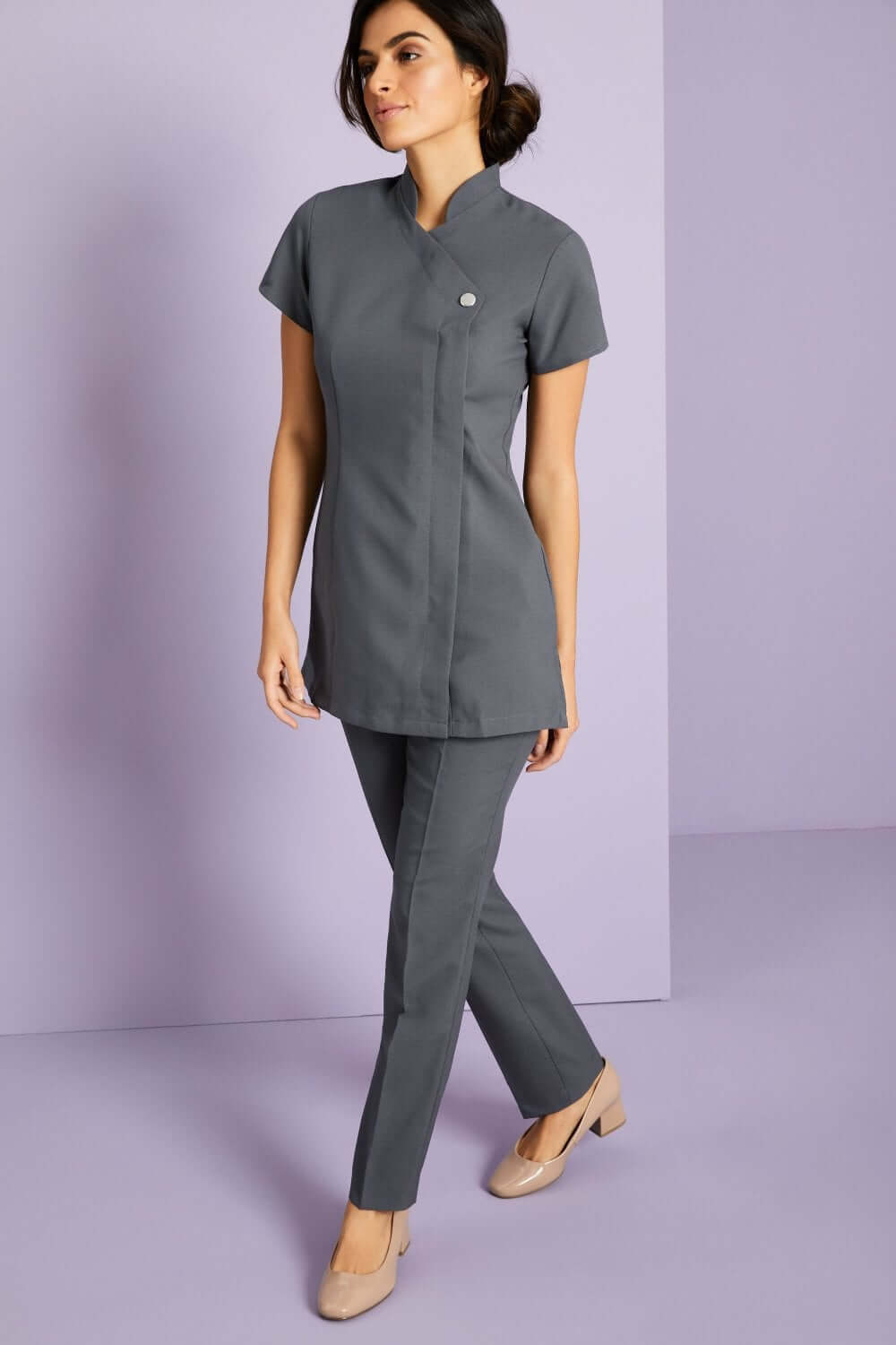 Slim-fit püksid naistele, õmblemata alaäärega - Image 5