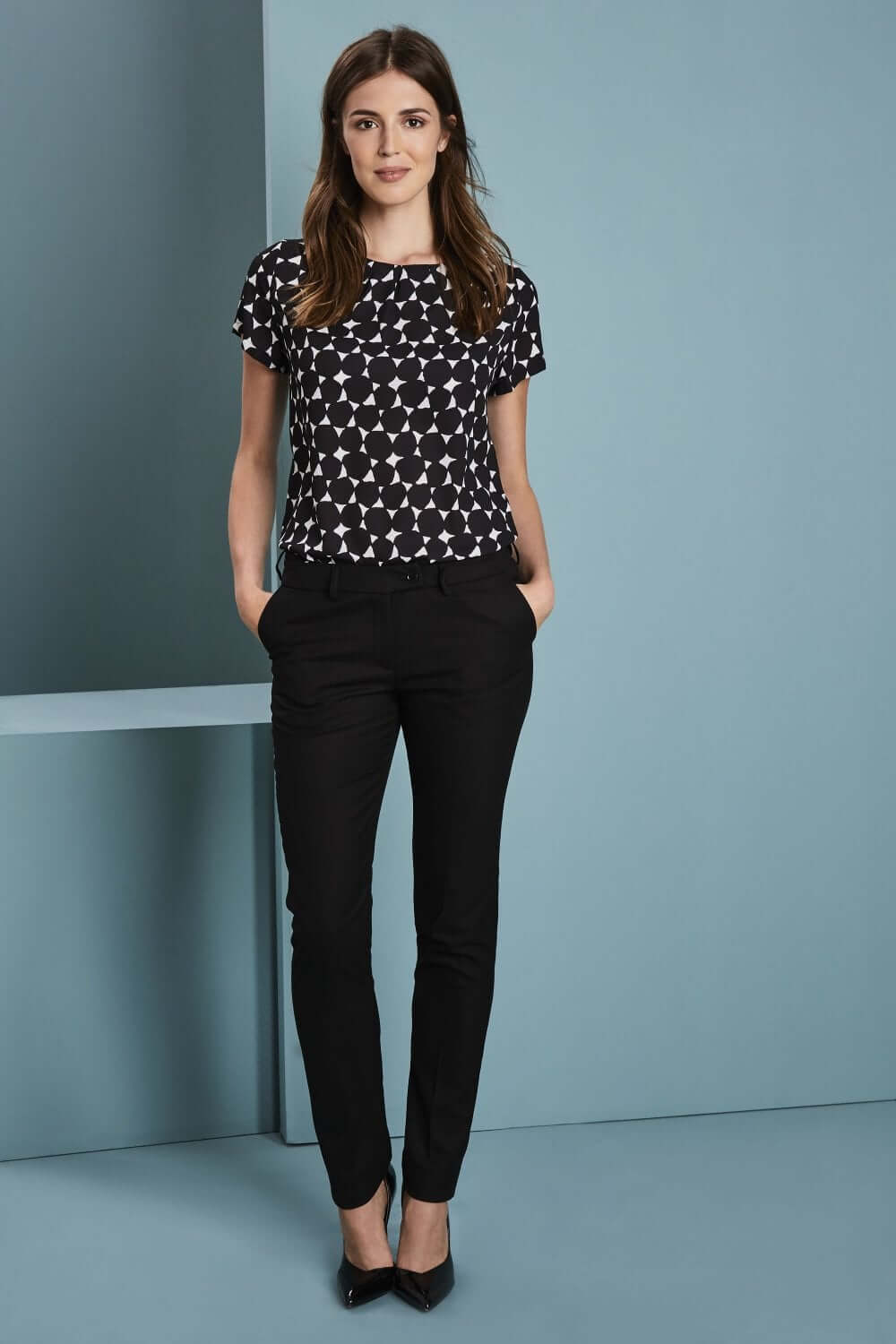 Contemporary slim fit viigipüksid naistele - Image 8