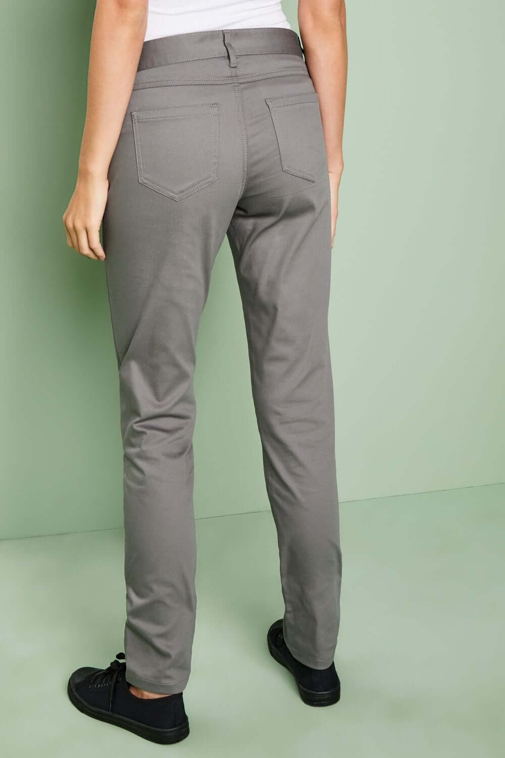 Stretš slim-leg püksid naistele - Image 4