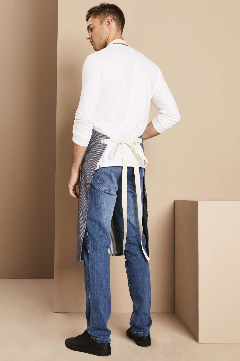 Denim triibuline põll ülaosaga - Image 2