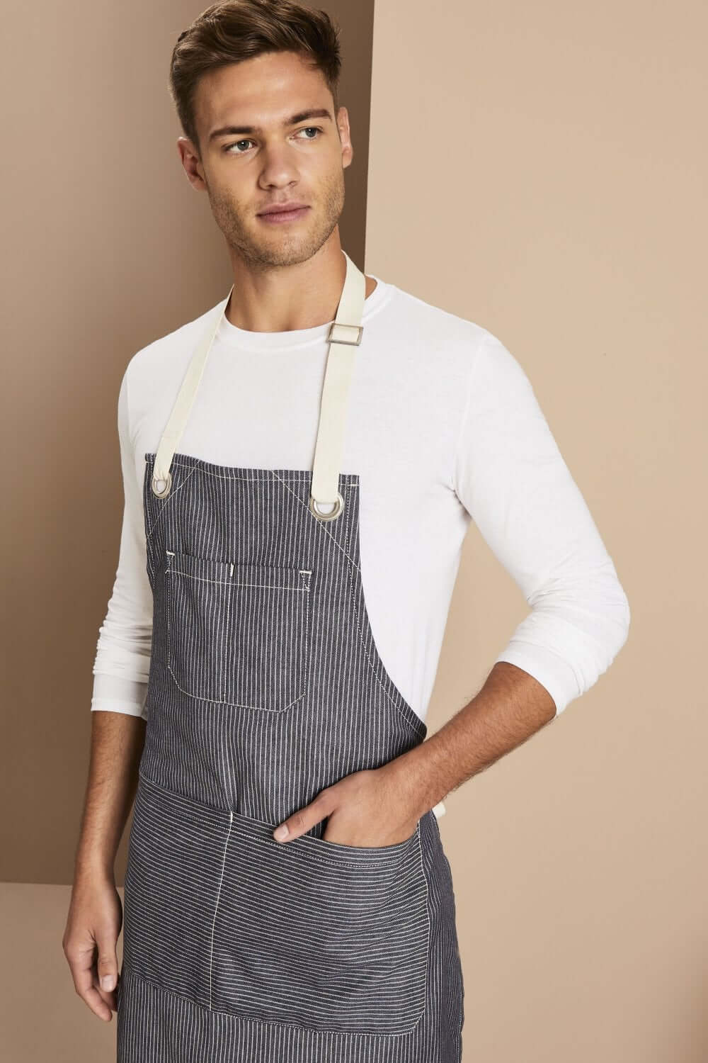 Denim triibuline põll ülaosaga - Image 3