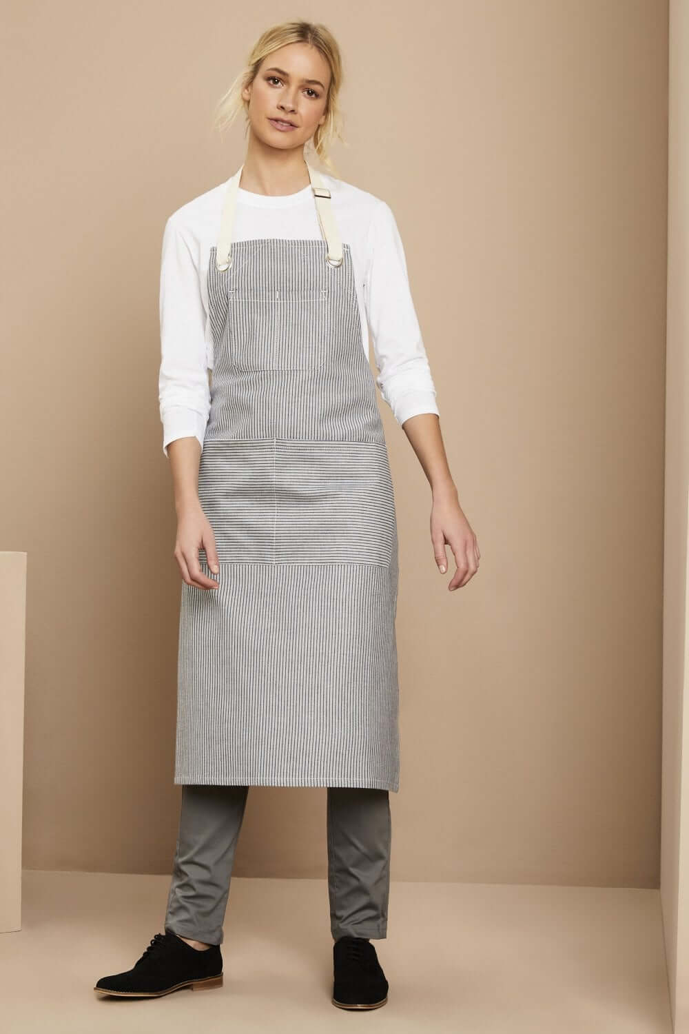 Denim triibuline põll ülaosaga - Image 4