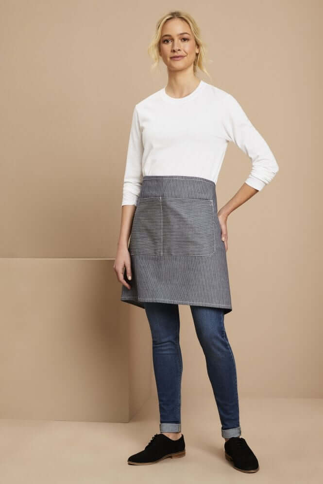 Denim triibuline lühike põll - Image 6