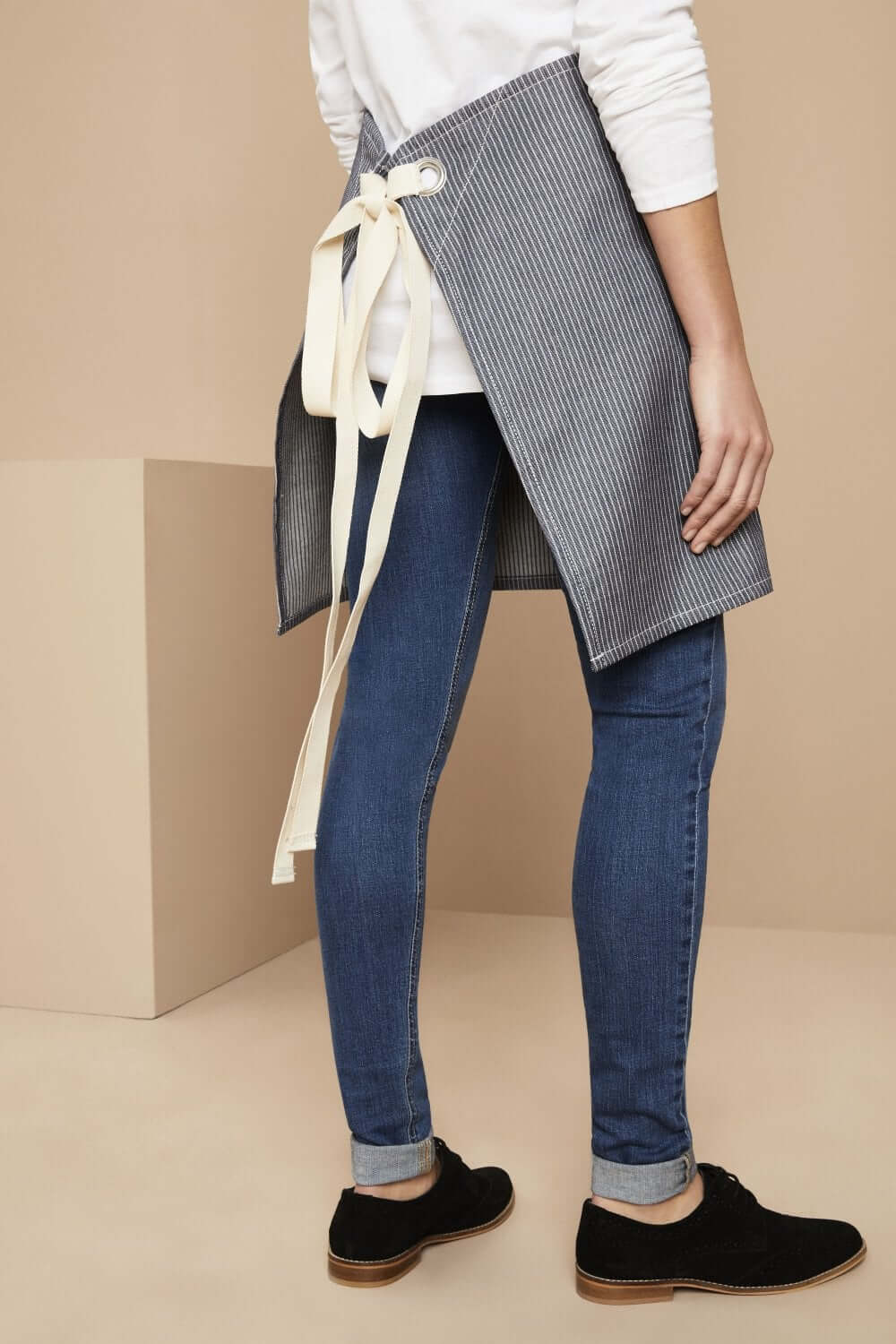 Denim triibuline lühike põll - Image 4