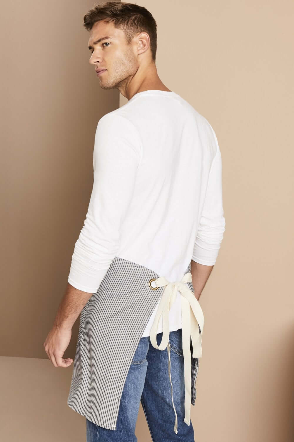 Denim triibuline lühike põll - Image 2