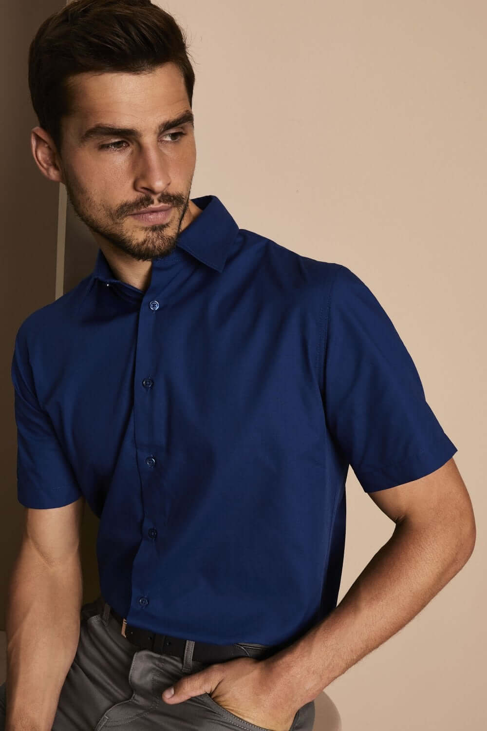 Simon Jersey lühikeste varrukatega särk meestele - Image 23