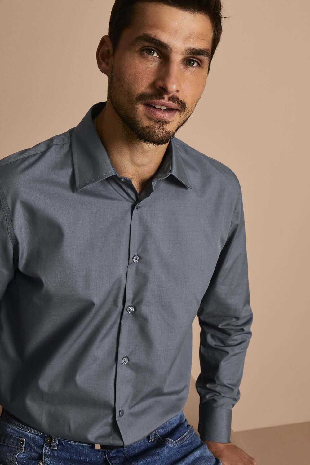 Simon Jersey pikkade varrukatega särk meestele - Image 13