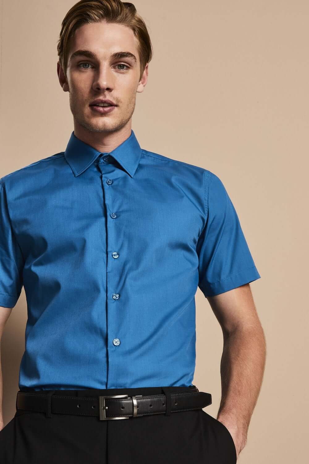 Simon Jersey lühikeste varrukatega särk meestele - Image 4