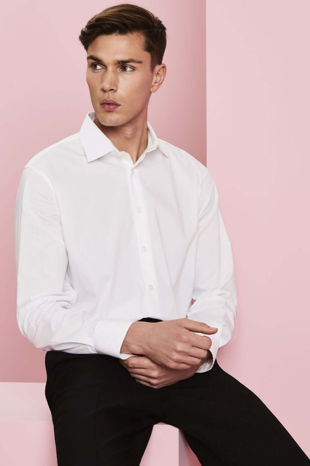 Stretš fit pikkade varrukatega meeste särk - Image 8