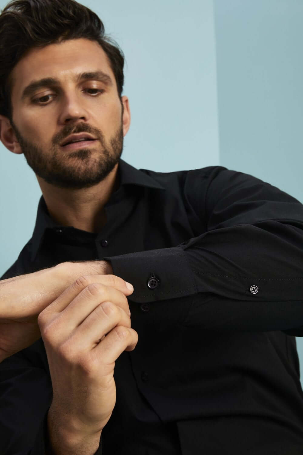 Stretš fit pikkade varrukatega meeste särk - Image 9