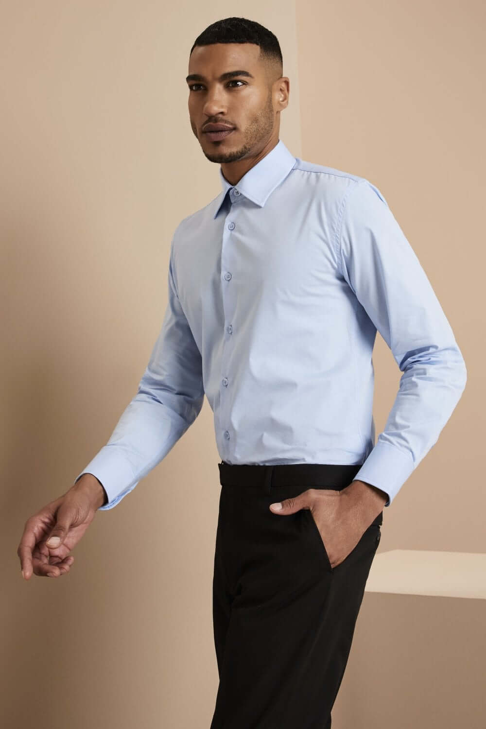 Stretš fit pikkade varrukatega meeste särk - Image 4