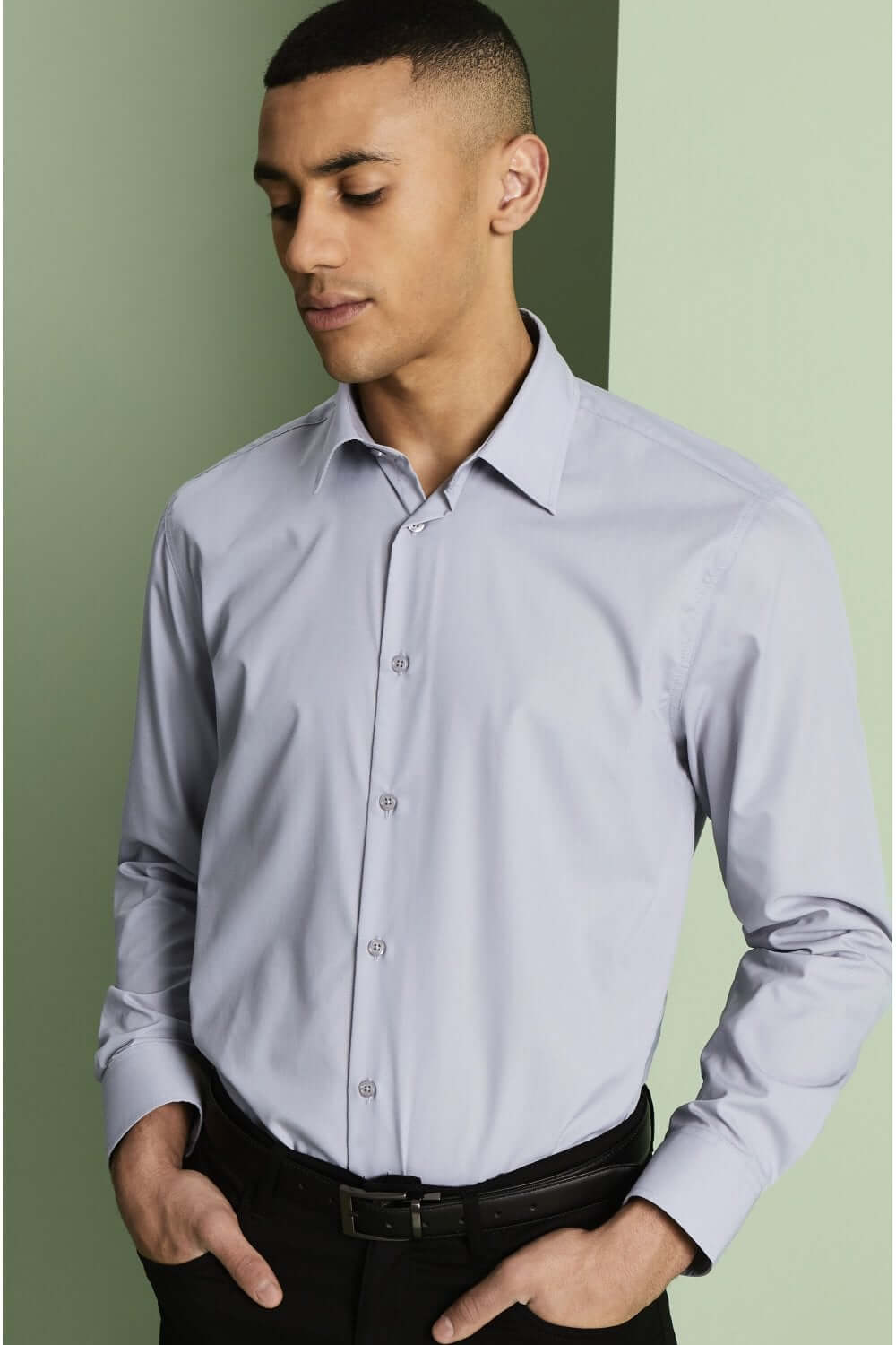 Simon Jersey pikkade varrukatega särk meestele - Image 7