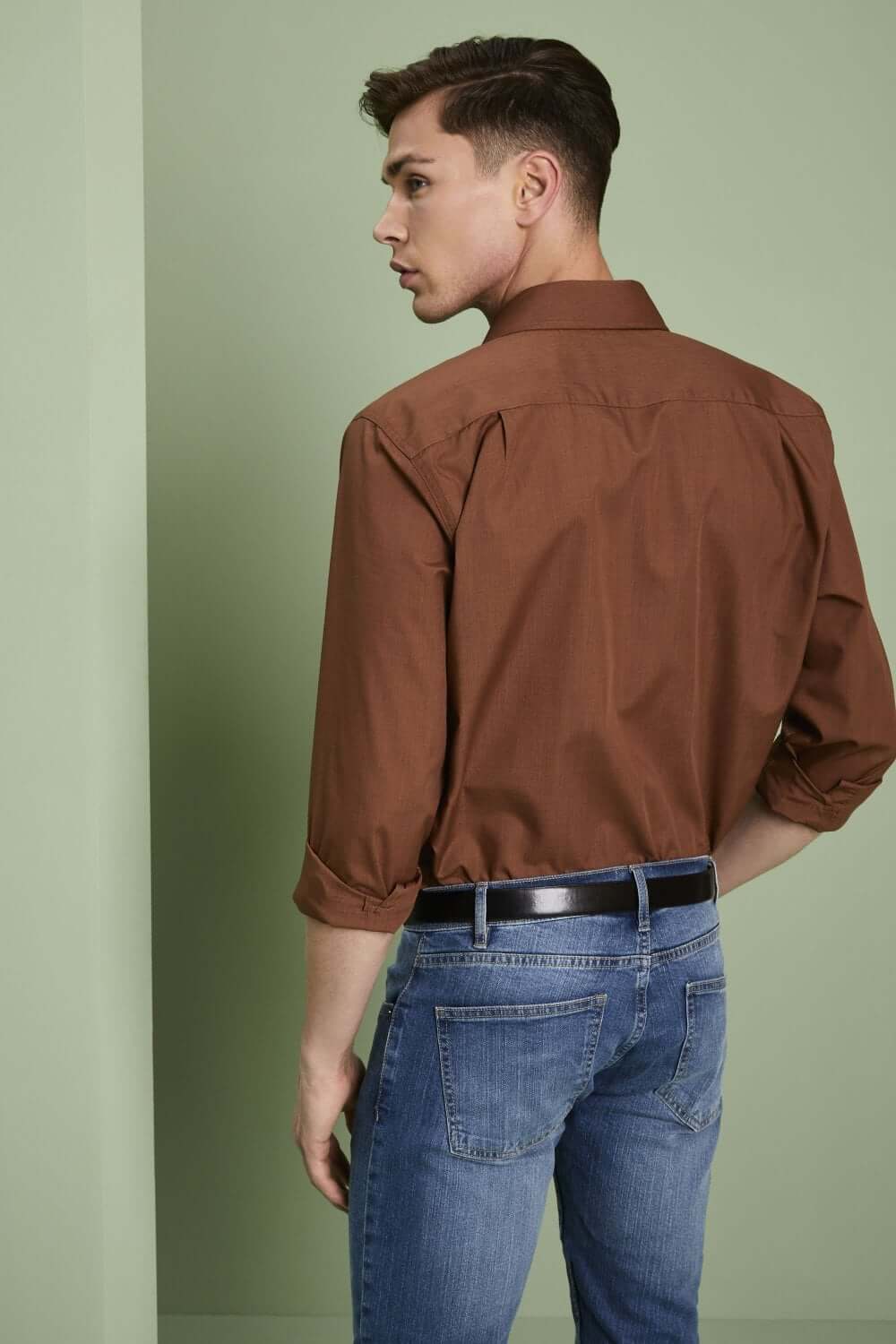 Simon Jersey pikkade varrukatega särk meestele - Image 17