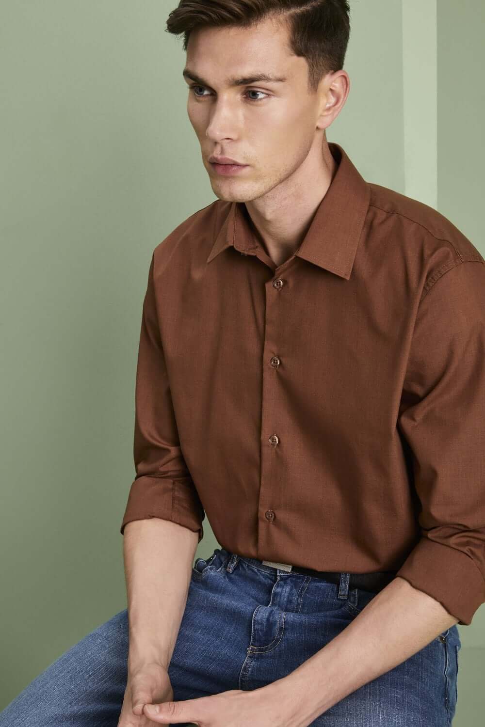 Simon Jersey pikkade varrukatega särk meestele - Image 16