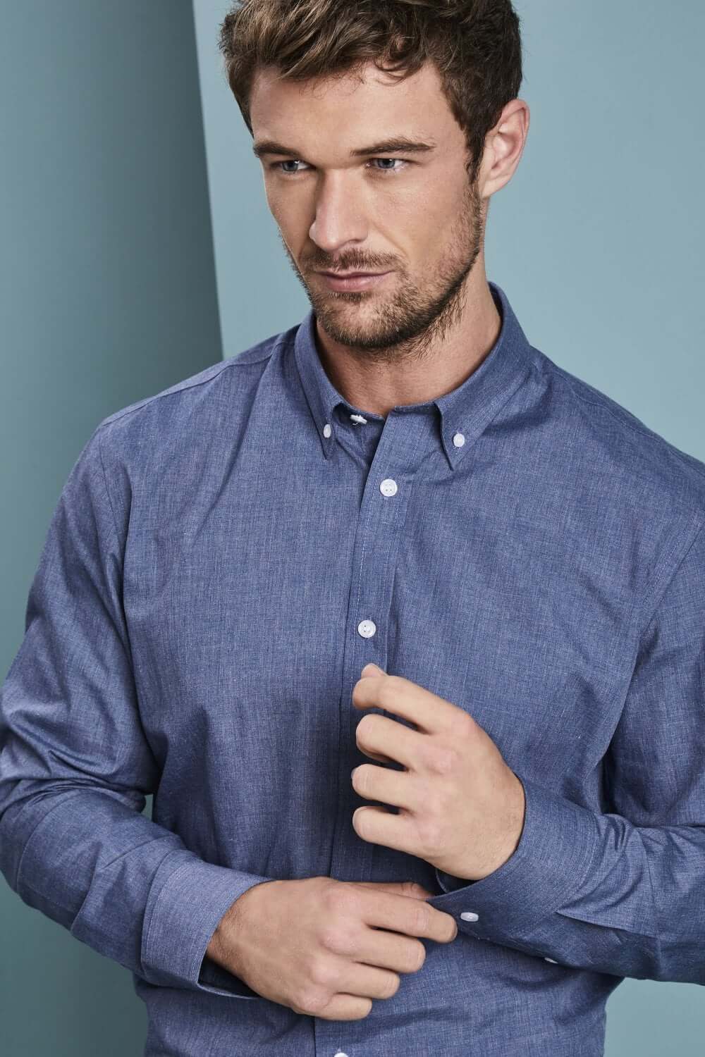 Denim-Look särk meestele - Image 6