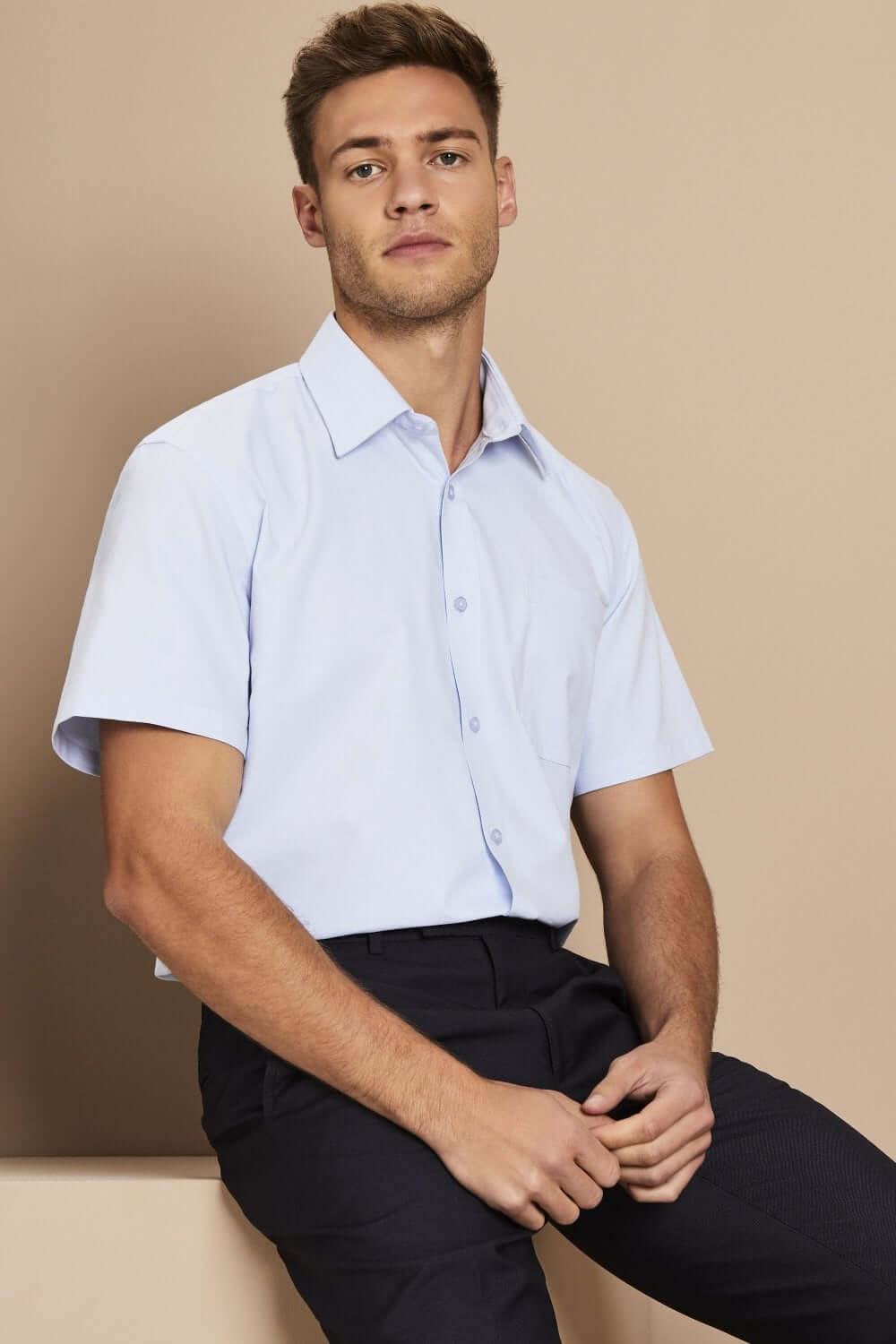 Oxford lühikeste varrukatega särk meestele - Image 5