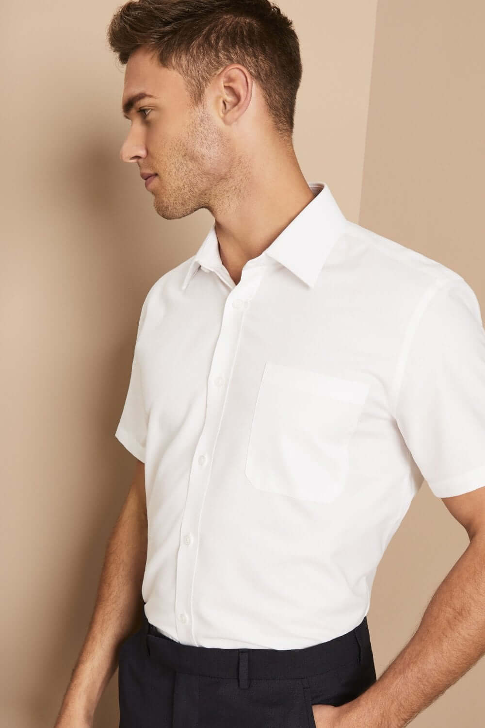 Oxford lühikeste varrukatega särk meestele - Image 3