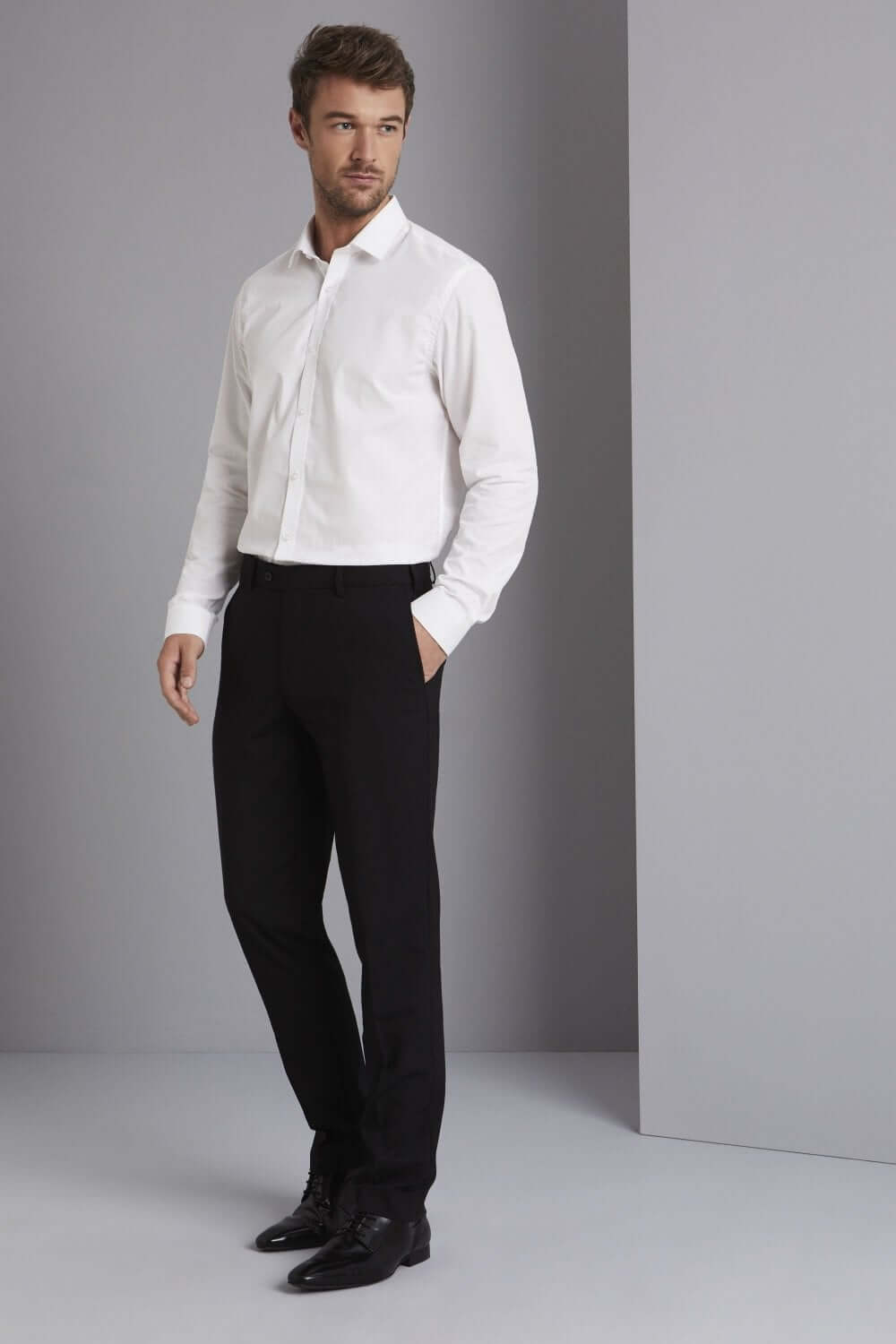 Men’s Qualitas Modern Flat Front Trouser - Image 4