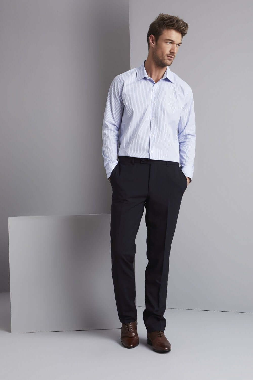 Men’s Qualitas Modern Flat Front Trouser - Image 5