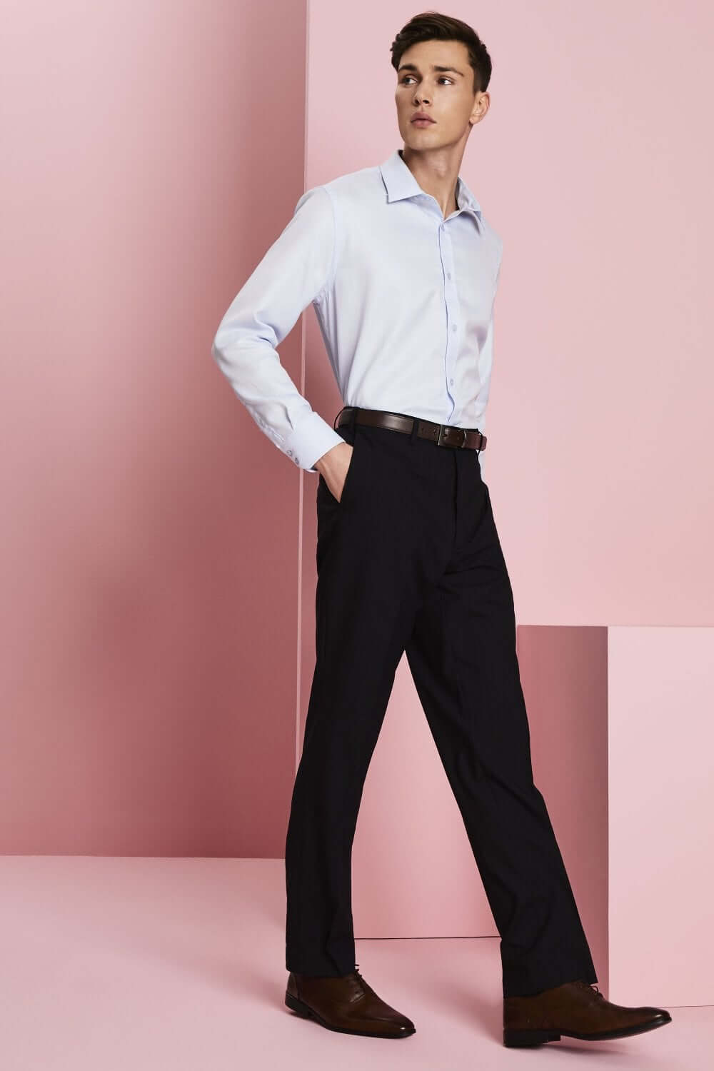 Qualitas Modern Fit Front Pleat Trouser - Image 4