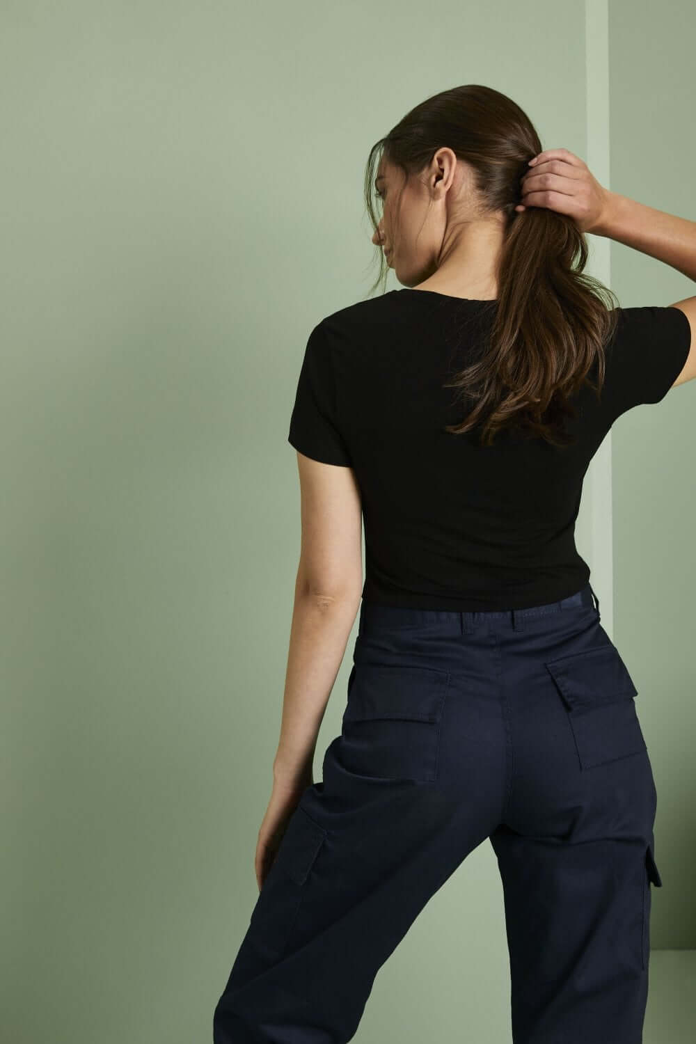 Stretš lühikeste varrukatega T-särk naistele - Image 2