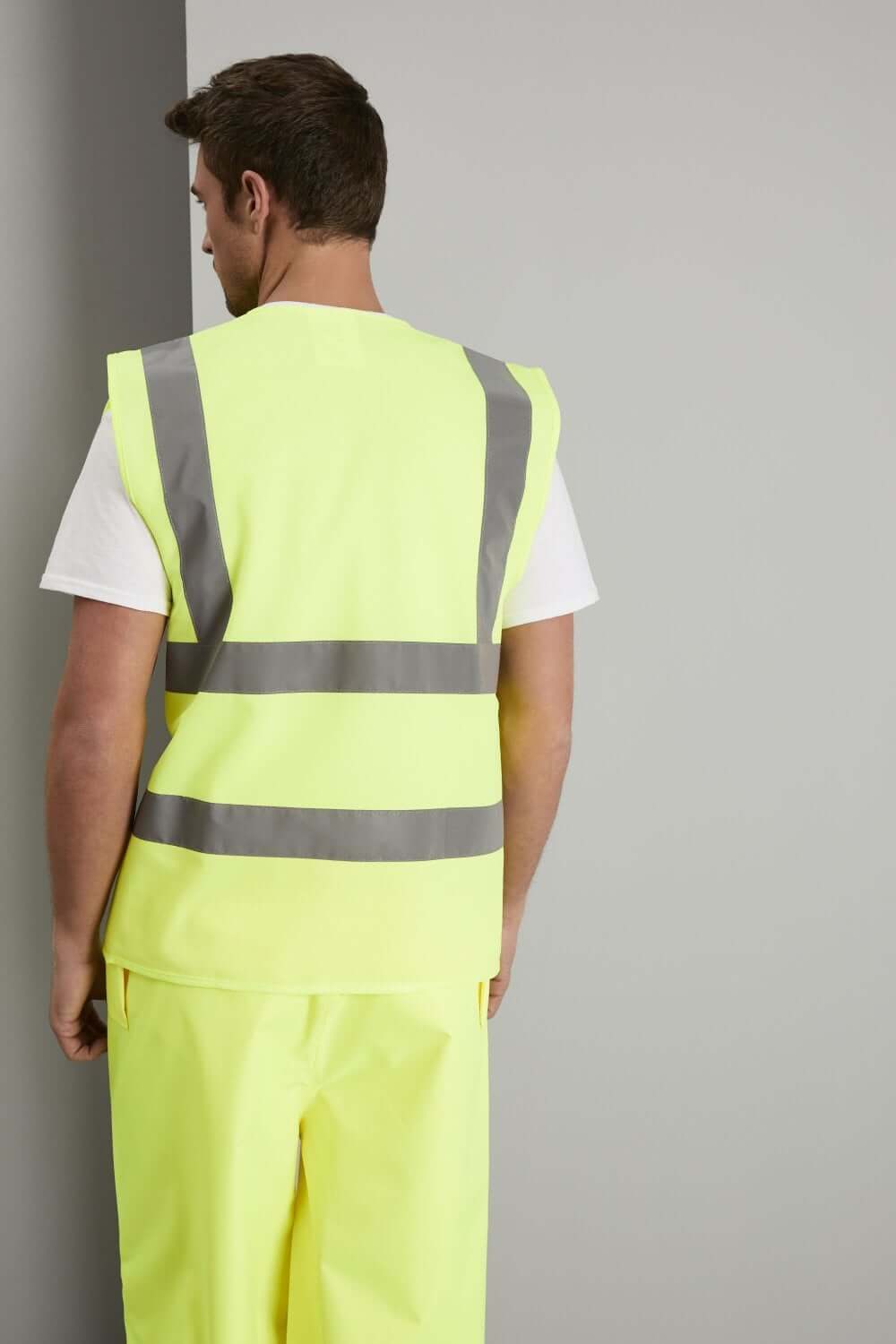 Yellow High Visibility Waistcoat - Image 2