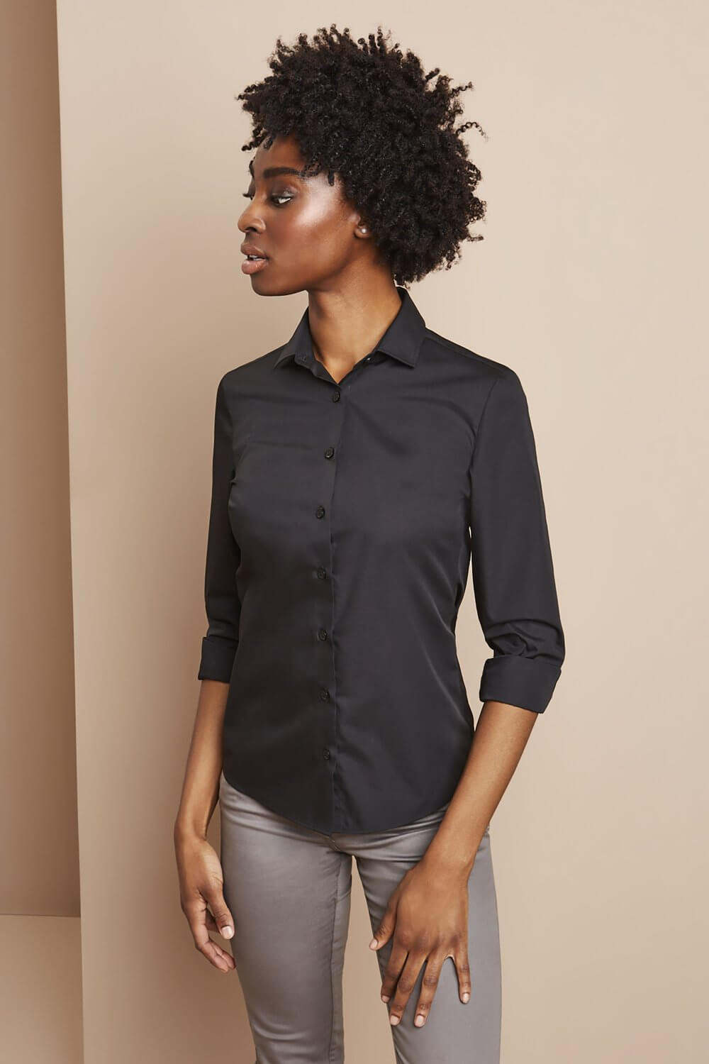 Naiste pikkade varrukatega fit või regular pluus - Image 2