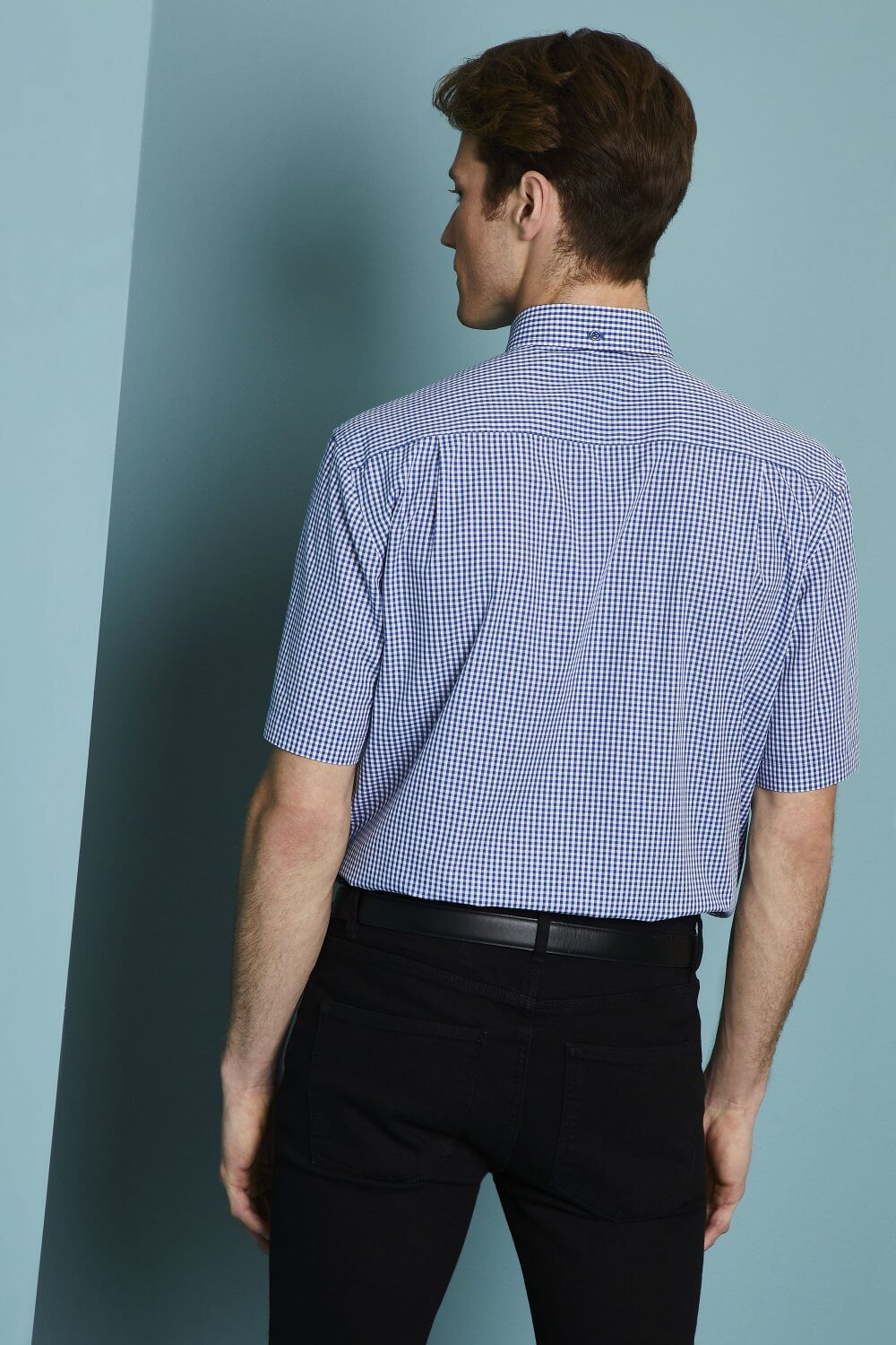 Meeste lühikeste varrukatega ruuduline särk - Image 2