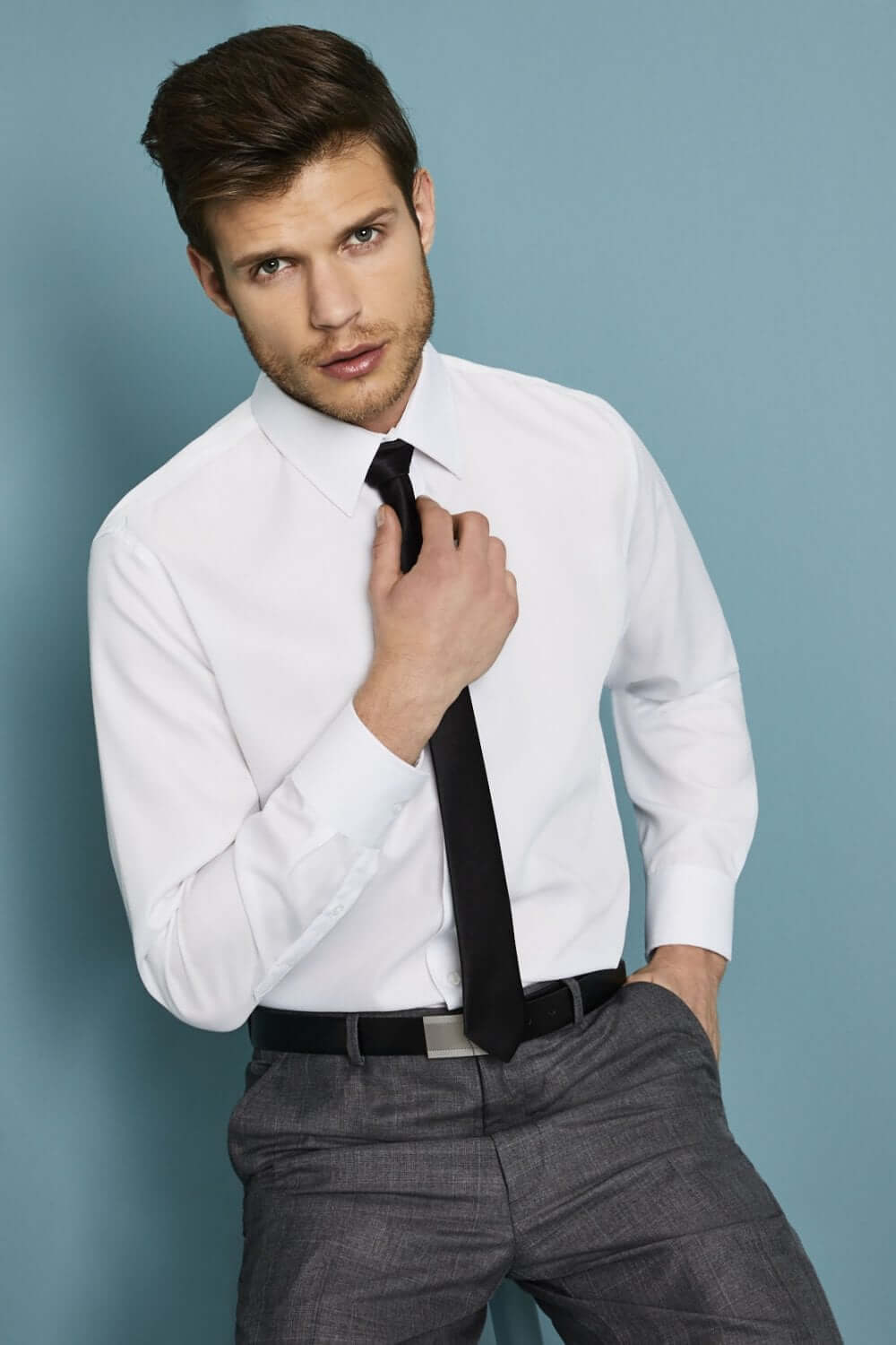 Non-iron 100% puuvillane "Slim-Fit" särk meestele