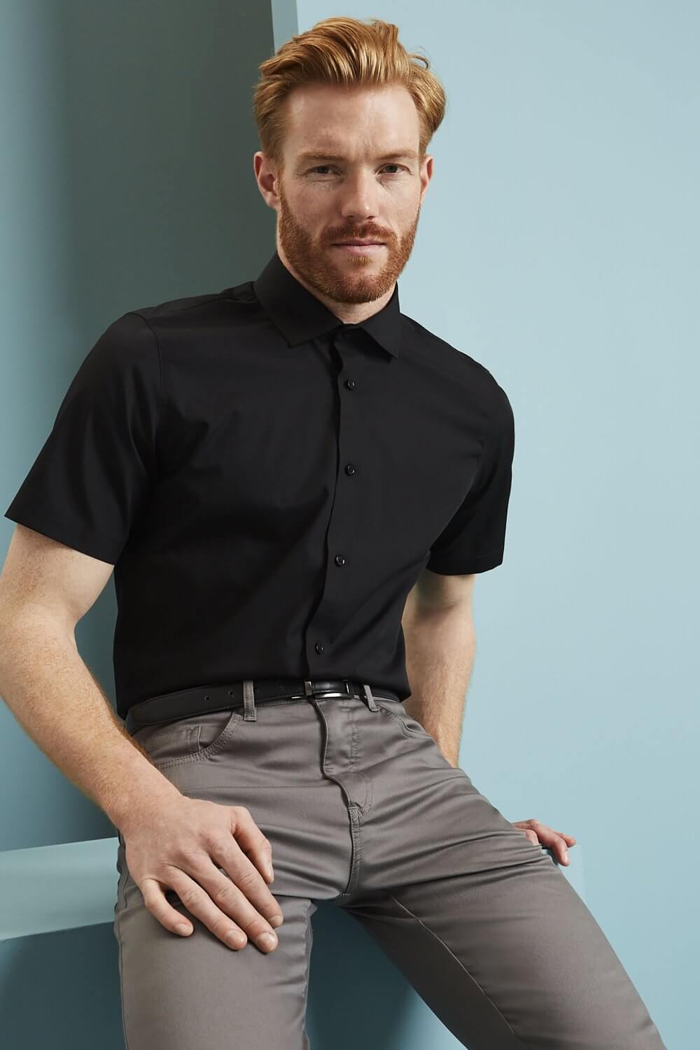 Meeste lühikeste varrukatega fit või regular särk - Image 2