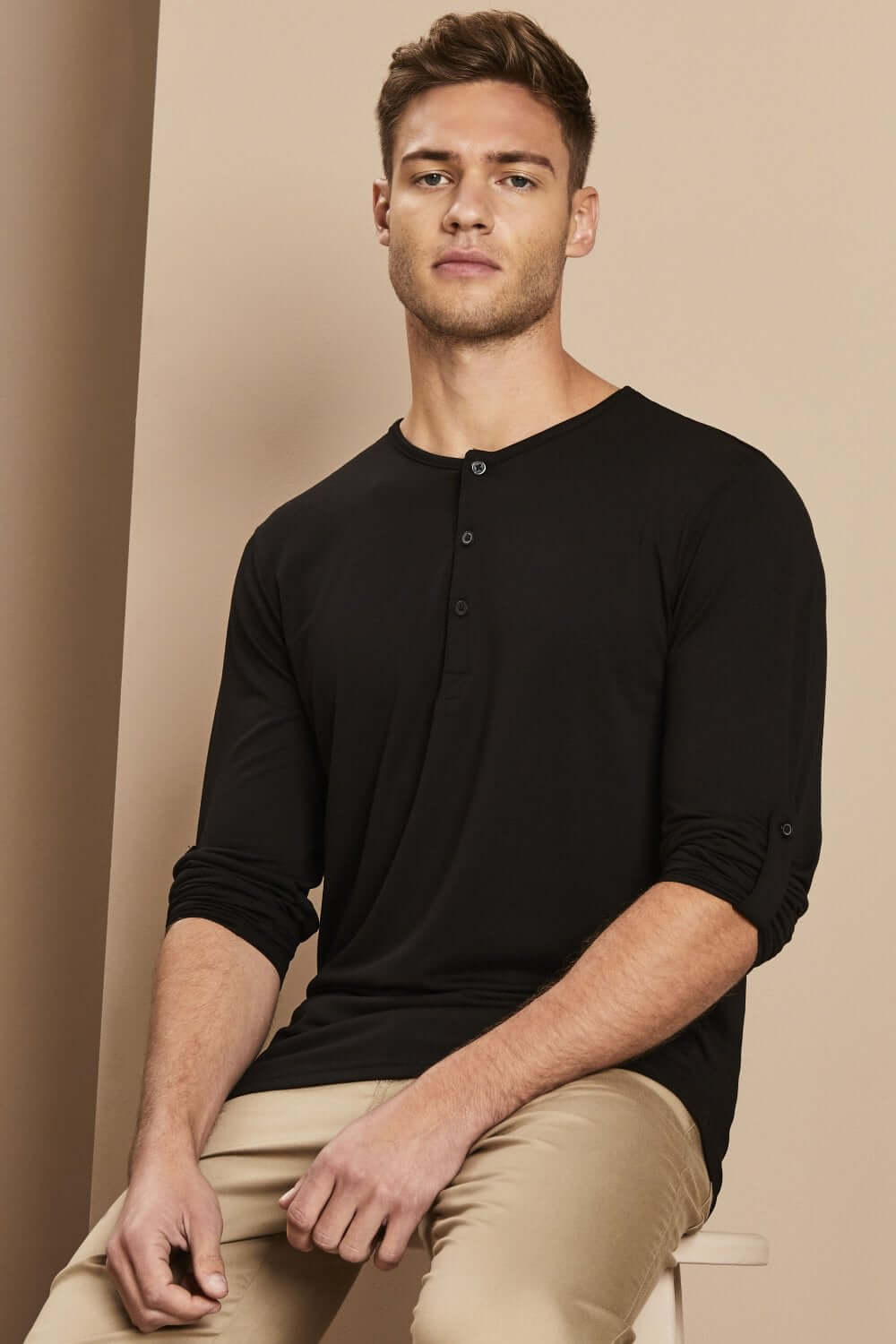 Premier roll-up varrukatega t-särk meestele