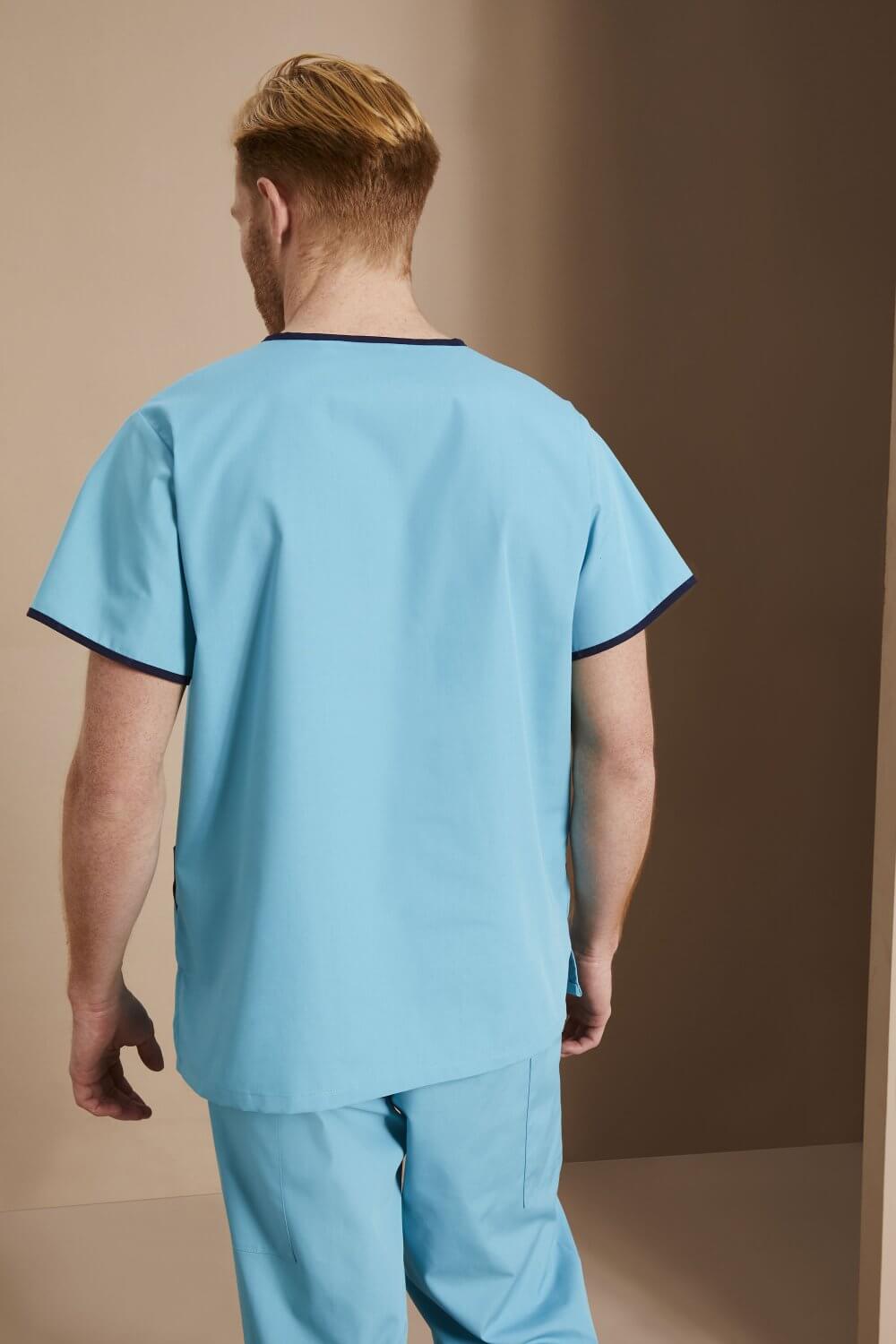 Meeste Mock-Wrap scrub meditsiinituunika - Image 5