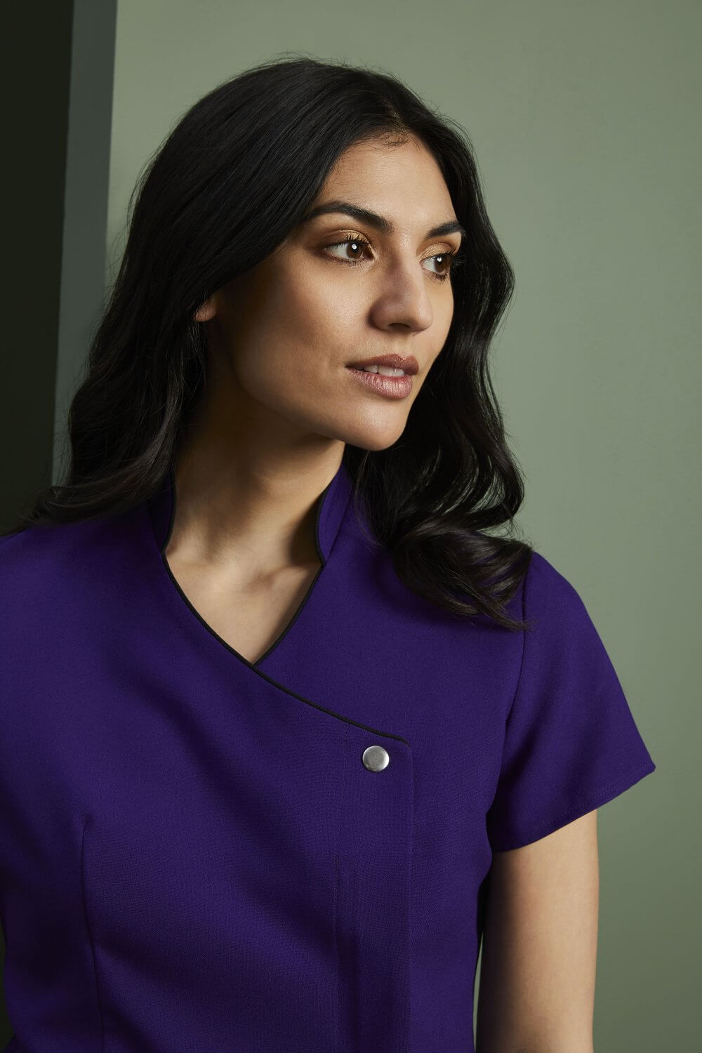 Ilutuunika taskute ja värvilise kandiga - Image 7